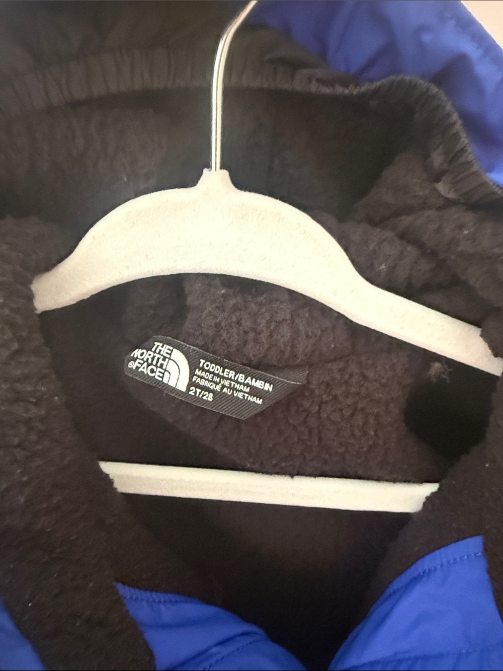 The North Face Royal Blue Kids' Hooded Jacket - Picture 4 of 6